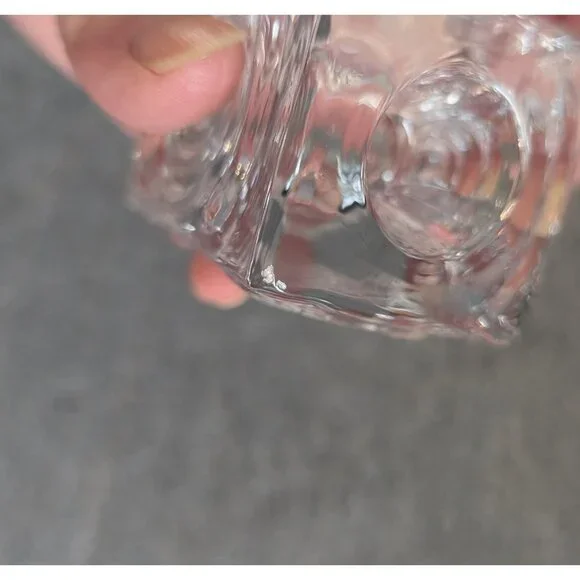 Pair of Riihimäki / Riihimäen "Rengas" Reversible Glass Candle Holders - Picture 7 of 7